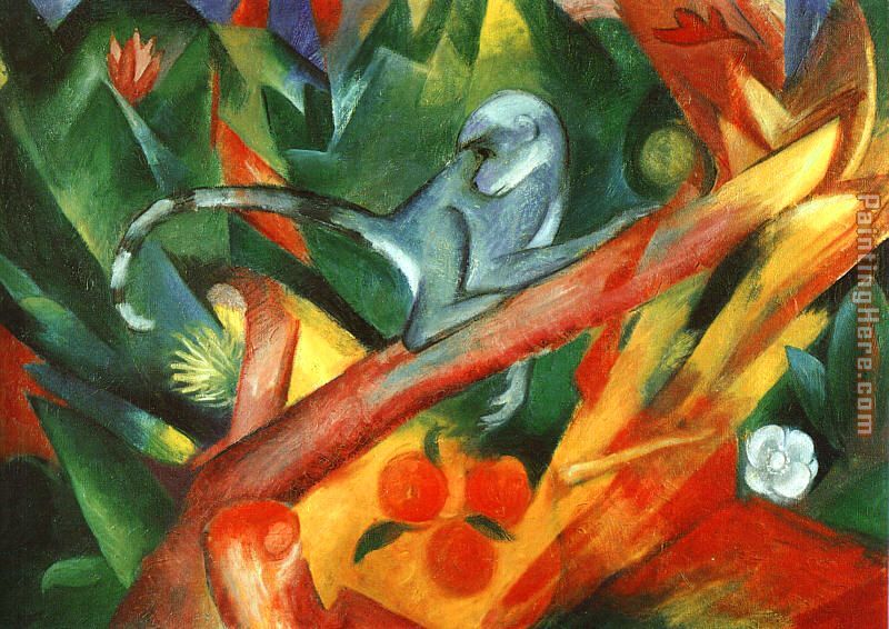 The Monkey painting - Franz Marc The Monkey art painting